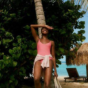 J. Crew Pink One-Piece Swimsuit — NWT!